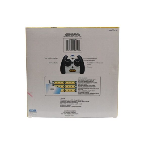 Flying Alien Sphere RC Remote Control Toy Drone 3 Channel Infrared Indoor Use - Picture 7 of 7